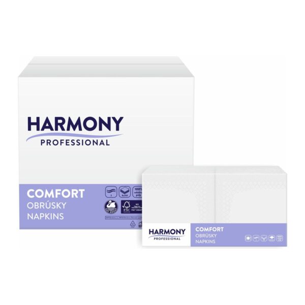 Salvete Harmony Professional 33 x 33 cm, bele, dvoslojne, 250 ili 100 kom