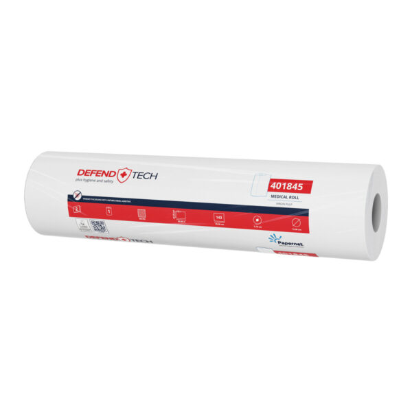 Papernet medicinska prostirka 401845, dvoslojna papirna rolna 50 m za stolove za masažu i tretmane, 9 rolni