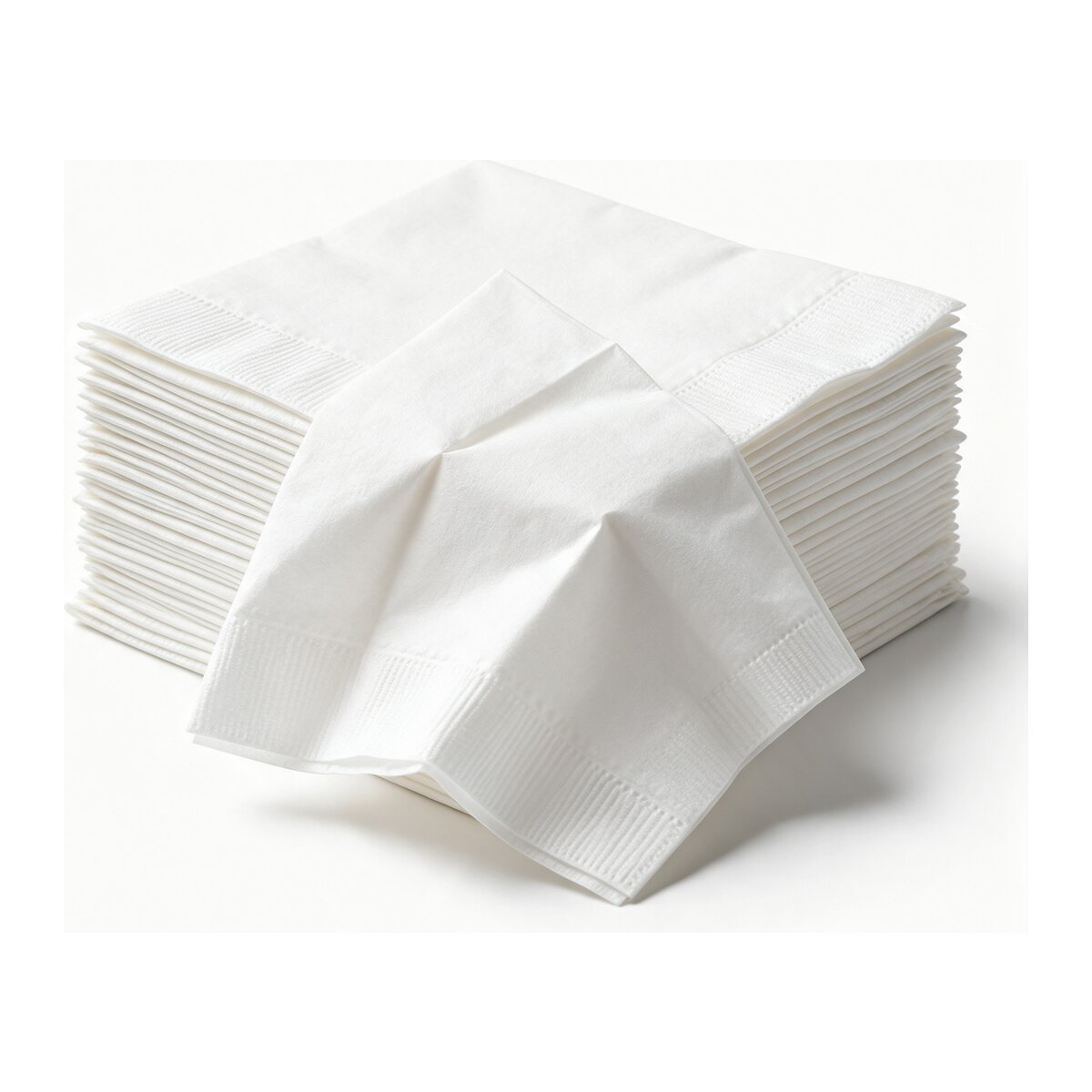 Salvete bele 38 x 38 cm, velike papirne salvete za restorane, 50 kom