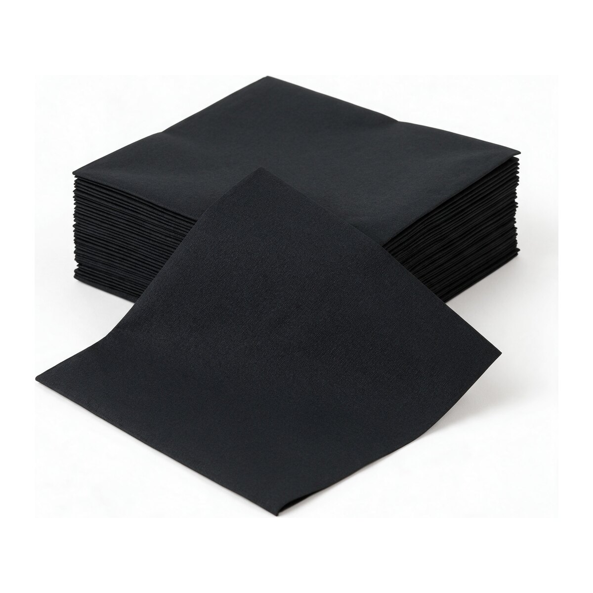 Salvete crne 38 x 38 cm, velike salvete za elegantno postavljen sto, 50 kom