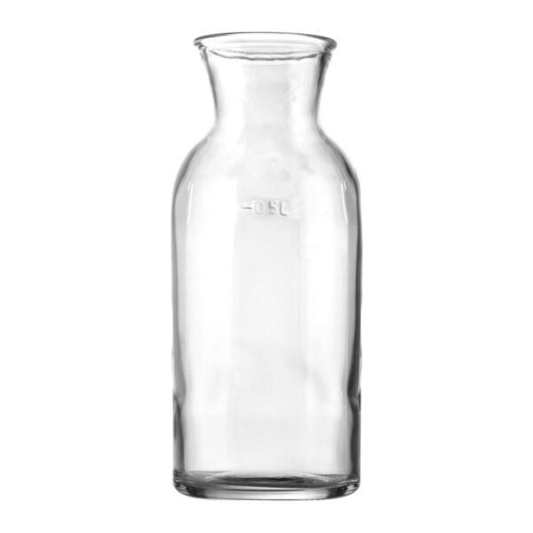 Uniglass Athos, staklena karafa sa oznakom, 0,5 l