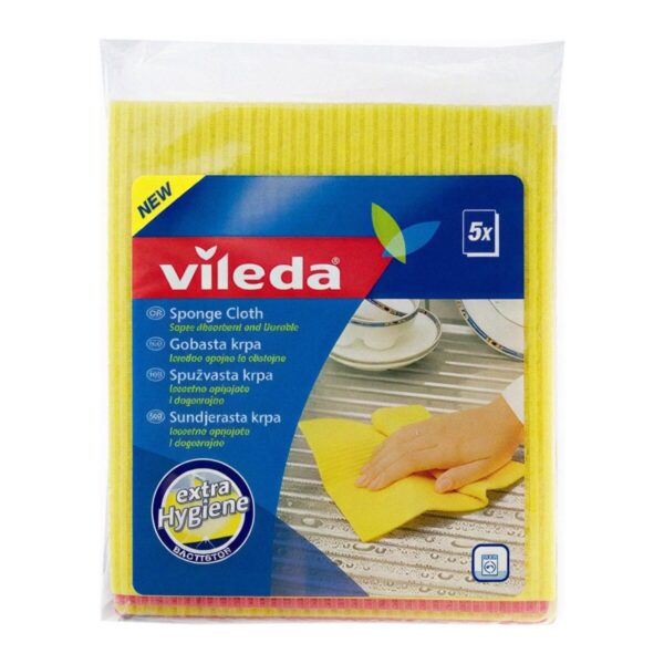 Vileda Trulex sunđerasta krpa, za vlažno brisanje površina (5 kom)